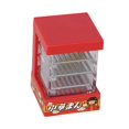 thumbnail image 1 of HILABEE Armoire Alimentaire de Maison de Poupée 1/12 Miniature Micro Paysage Mobilier Modèle Décoration de Maison de Poupée Vitrine Alimentaire Armoire de Rangement Chauffante Rouge, 1 of 9