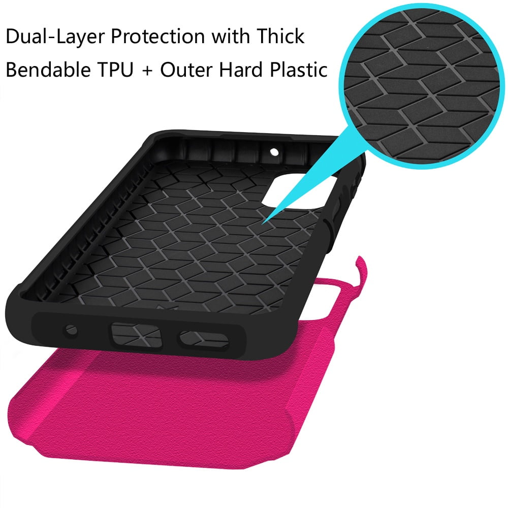 For AT&T Propel 2 5G Slim Shockproof Hybrid Cover Cellphone Case - mk Dark Pink - Walmart.com For AT&T Propel 2 5G Slim Shockproof Hybrid Cover Cellphone Case - mk Dark Pink - Walmart.com