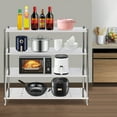 thumbnail image 3 of Wildnix Premium Stainless Steel 4-Tier Shelving, 330 lbs Load Capacity per Shelf, Durable and Easy to Clean, Ventilated Open Design for Efficient Storage, 3 of 6