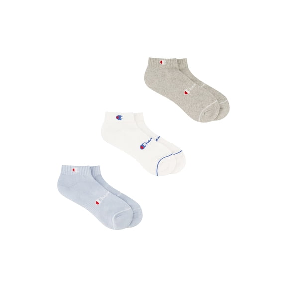 Champion Women’s Heritage Collection Cushion Cotton Blended Low Cut Socks, 3 Pack, Sizes 4–10