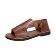 thumbnail image 3 of Sandals for Women Flat Heel Open Toe Summer Daily Shoes Women Casual Solid Color Comfy Sandals Beach Party Indoor Outdoor Sandals, 3 of 10