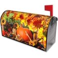 thumbnail image 2 of Fall Harvest Mailbox Cover Magnetic Standard Size 18" X 21", Autumn Thanksgiving Pumpkin Maple Leaves Mailbox Wraps Post Letter Box Cover Garden Yard Outdoor Decorations, 2 of 6