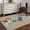 Blue Brown, variant on Area Rug for Living Room, Blue Starfish Conch Non-Slip Indoor Large Carpet for Bedroom/Dining Room, Ocean Coral Summer Beach Coastal Washable Low-Profile Rectangle Floor Runner Rugs - 4 x 6 Ft