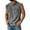 Gray, variant on Men's Basic Pocket Vest Buttons Sleeveless Shirts for Men Solid Color Casual Polo Shirts Army Green XXL