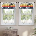 thumbnail image 2 of LALILO Kitchen Curtain Valance Water Water Splash White Water Rod Pocket Window Curtain 52"x 18" Set of 2, 2 of 7