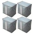 thumbnail image 1 of PRETXORVE Large Storage, Storage Bins Foldable Organizer Storage Containers with Handles Thick Fabric For, Blanket, Comforters, Bed, 1 of 3