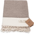 thumbnail image 4 of Smyrna Farmhouse Beige Solid 100% Cotton Throw, 60" x 80", 4 of 7