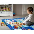 thumbnail image 4 of DweIke Kids Contemporary Machine Made Blue Cartoon Area Rugs, 3 x 5, Washable, 4 of 7