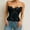Black, variant on Women's Sleeveless Lace-Up Corset: Fashion Bustier Top for Cosplay, Costume Parties and Bodyshaping Lingerie