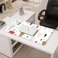 thumbnail image 3 of Long Mouse Pads for Desk,White Christmas Tree Pattern Desk Mats on Top Of Desks, Desk Mouse Pad Extra Large with 3mm Non-Slip Base and Stitched Edge for Gaming,Office,Work,Home 31.5x15.7in, 3 of 5