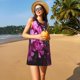 thumbnail image 3 of Fotbe Pink Blossoms Butterfly Vestido de Verano sin Mangas para Mujer – Vestido Midi Línea A, Estilo Camiseta Floral, Vestido Playero Casual y Fluido, 3 of 7