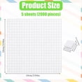thumbnail image 2 of 5 Sheets Foam Adhesive Squares, 2000PCS Double Sided Self Adhesive Precut Squares Strips FoamTape for Crafts Office Supplies DIY Crafting Scrapbook, 2 of 3
