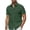 Dark Green, variant on Short Sleeve Linen Shirts for Men Casual Button Down Hawaiian Shirt