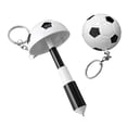thumbnail image 2 of Soccer Ball Shaped Retractable Pen, Compact Writing Tool With Key Ring Attachment, for Workspace and Workspace Essentials, White, 2 of 6