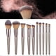 thumbnail image 4 of 10Pcs Champagne Gold Makeup Brushes Set Foundation Eyeshadow Eyebrow Blush Beauty Tools, 4 of 4