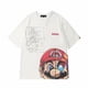 thumbnail image 1 of Camiseta con estampado de dibujos animados de Super Mario para hombre y niño, manga corta, puro algodón, ropa de hogar, camiseta de cuello redondo, regalos de Navidad, verano, 03 zhangmengya LED, 1 of 2