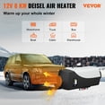 thumbnail image 2 of VEVOR FlowerW Calentador de Aire Diesel 12V 8KW Calentador de Combustible Calefacción Estacionaria Diesel Calentador Coche Diesel con Interruptor LCD, 2 of 9