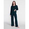 thumbnail image 3 of Joyspun Women's Cozy Lounge Collection Hacci Knit Sleep Pants, Sizes XS-3X, 3 of 6