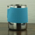 thumbnail image 3 of Milk Frother Jug Espresso Pitcher Stainless Steel Handleless Silicone Sheath Blue, 3 of 8