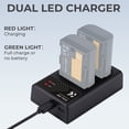 thumbnail image 7 of K&F Concept LP-E6/LP-E6N/LP-E6NH Camera Battery Charger, Dual Slot Type-C/Micro USB Charger for Canon EOS R5, R6, R, EOS 5D Mark IV, 5D Mark III, 5DS, 5DS R, 5D Mark II, 6D, 7 of 7