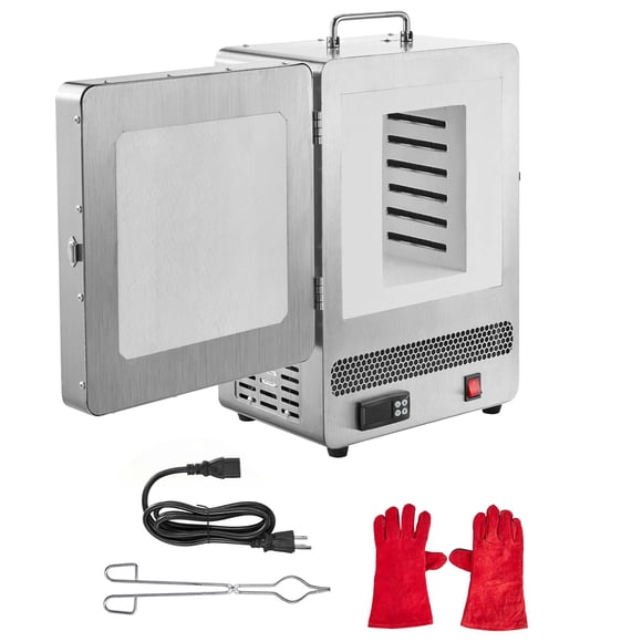 KFFKFF Electric Melting Furnace, 1650W Electric Kiln, Digital Melting Furnace with Max Temperature 2192℉/1200℃ for Lost-Wax Casting