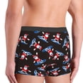thumbnail image 5 of Balery Surfing Santa Men's Boxer Briefs, Soft and Breathable Cotton Underwear with nylon Waistband-Medium, 5 of 9