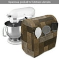 thumbnail image 2 of Chocolate Stand Mixer Cover, Parquet Pattern in Wooden Style Geometric Design in Nature Inspired Art, Kitchen Appliance Organizer Bag Cover with Pockets, 5 Quarts, Beige Pale Brown, by Ambesonne, 2 of 4