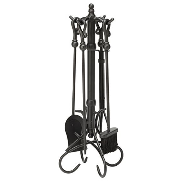 uniflame, f-1056, 5pc black wrought iron toolset