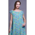 thumbnail image 2 of Bimba Robe de Nuit Imprimée pour Femmes en Rayonne Longue Maxi Robe de Sommeil Robe de Nuit, 2 of 4