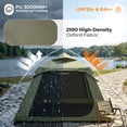 thumbnail image 6 of Ktaxon 2-4 People Inflatable Tent with Hand Pump for Camping, Easy Setup Air Glamping Tents with Extra Canopy, Camping Tent for Family, Green, 6 of 10