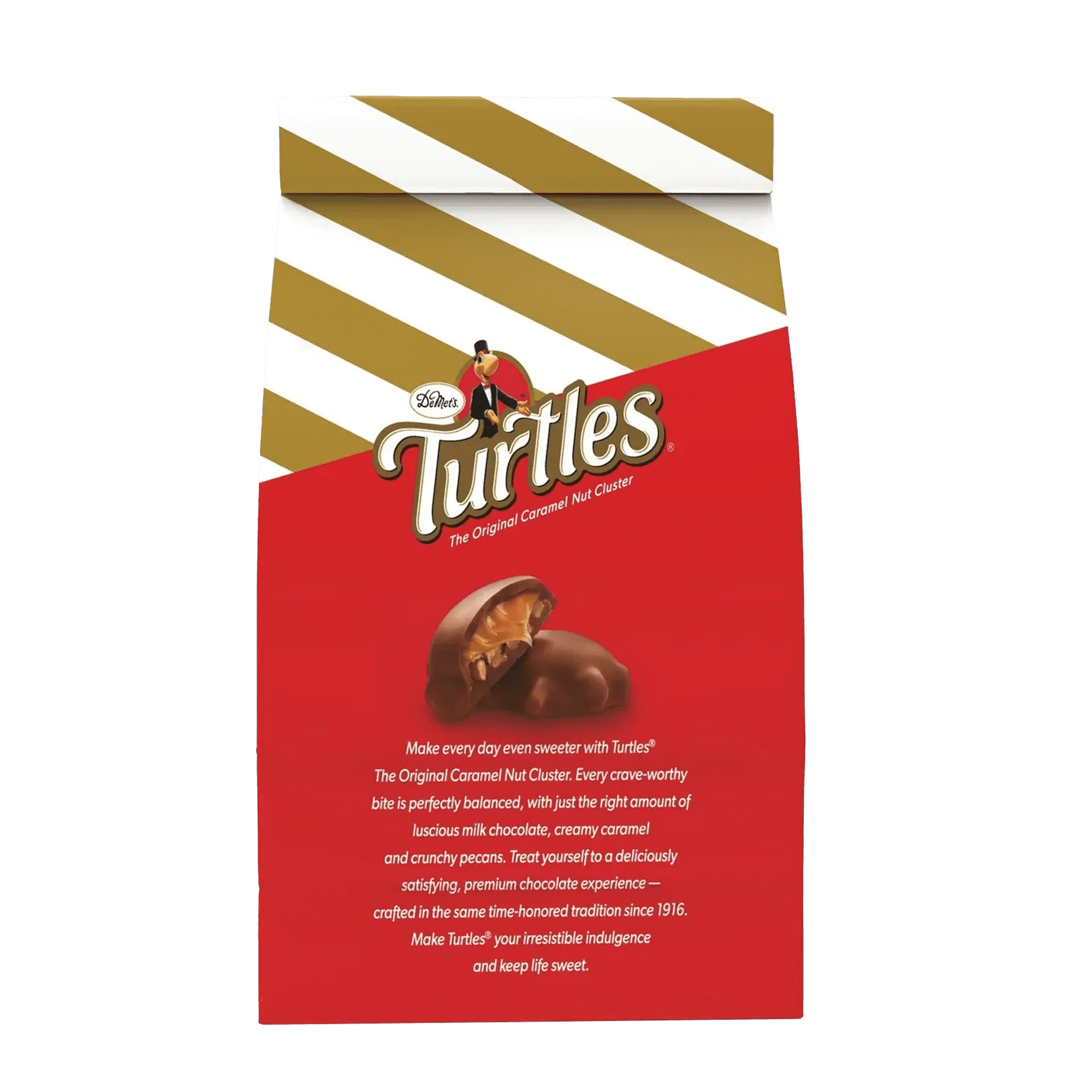 DeMet's Turtles, Original Milk Chocolate Pecan Bag, 17.5oz