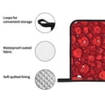 thumbnail image 5 of Oven Mitts and Pot Holders 4 Piece, Playful Red Cartoon Faces High Heat Slip Resistant Oven Mitt and Trivets Set Kitchen Oven Glove Pot Holders for Cooking Baking Grilling, 5 of 7