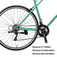 thumbnail image 4 of Eurobike XC560 54cm Frame Mens Road Bike 21 Speed 700C Wheels Racing Bikes City Bicycle Adults Green, 4 of 7
