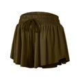 thumbnail image 4 of Workout Athletic Shorts for Womens 2 In 1 Double Layer Flowy Hem Running Shorts Biker Shorts Quick-Drawstring High Waisted Gym Yoga Tennis Shorts Butterfly Skirt, 4 of 8