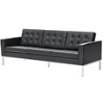 thumbnail image 5 of Fine Mod Imports Button Sofa in Leather in Red Leather, 5 of 5