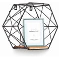 thumbnail image 2 of Set Of 3 Made Of Wood And Metal Hexagon Wall Shelf Hanging Shelf Floating Shelf Bathroom Shelf Decorative Shelves With Boards, For Kitchen Shelf, Bath, 2 of 5