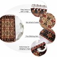 thumbnail image 6 of Brown Red Boho Waterproof Fabric Shower Curtain,Vintage Geometric Abstract Art Waterproof Fabric Shower Curtain for Bathroom Curtains Bathtubs Hotel Shower Curtains with 12 Hooks Standard 72x72, 6 of 8