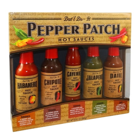 Dat'l Do-It® Pepper Patch Premium Hot Sauces Gift Set 23 fl. oz. Box