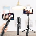 thumbnail image 3 of Trípode para selfies con luz de relleno y control remoto, compatible con Android e iOS, ajustable de 19 a 84 cm, ideal para fotos y videos en cualquier ángulo., 3 of 6
