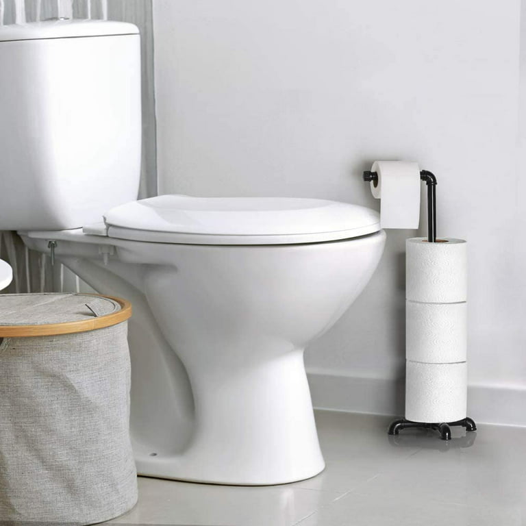 Industrial Bathroom Toilet Paper Holder Stand