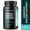Prebiotics & Probiotics for Women & Men - Digestive Enzyme Support 60 Ct
