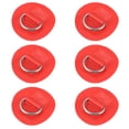 thumbnail image 1 of 6uds 6cm D Anillo Parche Almohadilla PVC Inoxidable Acero para Surf Tabla rojo, 1 of 1
