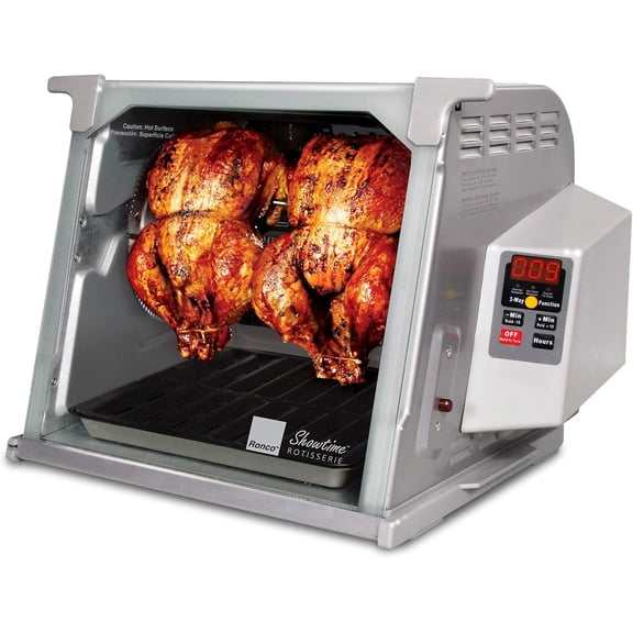 Digital Countertop Rotisserie Oven, 12-lb Capacity, Large Capacity Cooking for Chicken, Turkey, Ham, Fish, Vegetables