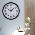 thumbnail image 4 of Reloj de pared moderno de 10 pulgadas, Relojes de pared decorativos silenciosos Negro Sunnimix Reloj de pared moderno, 4 of 8
