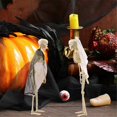 thumbnail image 3 of Movable Skeleton Decoration Whole Body Skull Bone Decoration Used for , Haunted House and Cemetery Decoration, 3 of 5