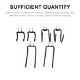 thumbnail image 3 of Pegboard Drill Holder Black Iron Double Multifunctional Pegboard Hook Hanger Slotted Plate Utility Organizer For Home Workbench Garage Kitchen，6Pcs seitruly TO002666-00, 3 of 6