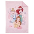 Disney Princess 4Piece Toddler Bedding Set, Always Be Bold, Pink