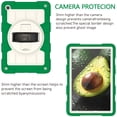 thumbnail image 3 of Dteck Kids Case for Samsung Galaxy A9 Plus 11-inch 2023 (X210,X215,X216),Heavy Duty Armor Rotating Stand Case Shockproof Hard Back Cover with Hand/Shoulder Strap,Deep Green, 3 of 9