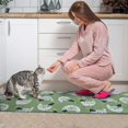 thumbnail image 3 of Green Chicken Pattern Kitchen Rugs Sets Of 2,Anti Fatigue Kitchen Mat Rugs Non Slip Washable,Decorative Kitchen Floor Mats for Kitchen,Sink,Laundry,17"x30"+17"x47", 3 of 7