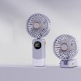 thumbnail image 3 of Mini Ventilador Bearachild Portátil Recargable Pantalla Digital Inteligente Color Blanco, 3 of 6